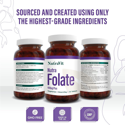 Tableta Nutra Folate nga NutraVit, 30 copë
