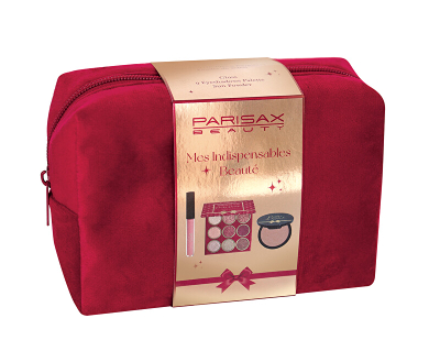 Set kozmetik Parisax kPX048, paletë hijesh për sy + blush për faqe + buzëkuq i lëngshëm