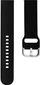 Rrip për orë të mençur 4wrist Samsung Galaxy - 20 mm, i zi