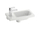 Lavabo Ravak Chrome XJGL1100000, 40x22 cm, vrimë rubineti majtas, e bardhë