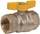 Valvul sferik për gaz Giacomini R731GAX003, 1/2" F-F, dorezë fluture, e verdhë
