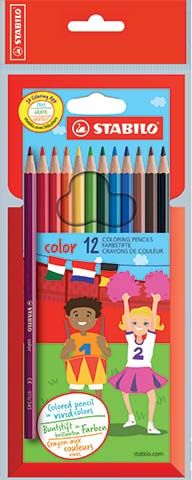 Set lapsa me ngjyra STABILO Color, 12 copë, kuti kartoni