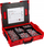 Set tiplash Fischer DuoPower 558627, 910 copë, L-BOXX, i kuq