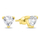 Set bizhuteri për femra Brilio Silver SET242Y, qafore + vathë, i artë 
