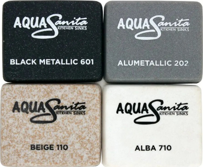 Lavaman kuzhine Aquasanita Notus 575.5E, granit, 57.5cm, bezhë