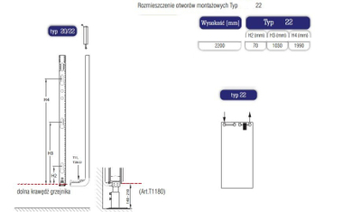 Radiator vertikal Stelrad Vertex Plan, 500 x 2200 mm, 2115 W, i bardhë