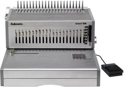 Makinë për lidhje dokumentesh Fellowes Orion Electric, elektrike, për krehër plastik, gri e çelët