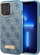 Maskë telefoni Guess 4G Logo Plate MagSafe, për iPhone 14 Pro Max, hard case, blu