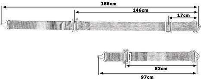 Rrip sportiv sigurie SPEEDMAX JB-PA-015, 4 pika fiksimi, i zi