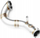 Downpipe shkarkimi BMW N54, tub 76mm, çelik inoksi, ngjyrë argjendi