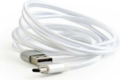 Kabllo Gembird USB-A-USB-C, 1.8m, e argjendtë