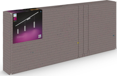 Sistem drite në shinë Philips Hue Perifo, 3 spote, RGB Bluetooth, 171.5cm, i bardhë