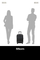 Valixhe Hard Me 4 Rrota Samsonite C-Lite 55/20 Ngjyrë E Zezë