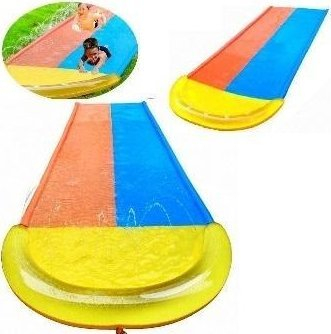 Водена лизгалка MADE Double Water Slide, 2 патеки, за двор, шарена
