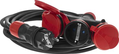 Zgjatës elektrik AWTools Extreme, 10m, 3x2.5mm², 3 priza IP54