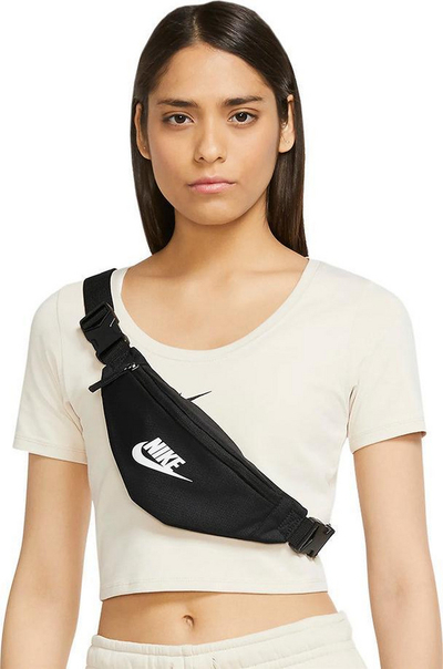 Çantë beli për goca Nike Heritage DB0488 010, e zezë