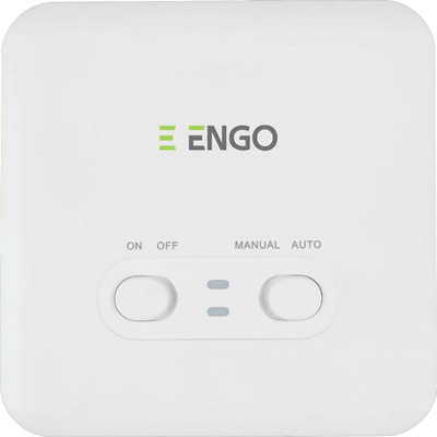 Termostat wireless programues Engo E901RF, për ngrohje dhe ftohje, i bardhë