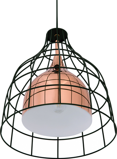 Lampë varëse TRESA Metal Copper, metalike, stil industrial, bakër