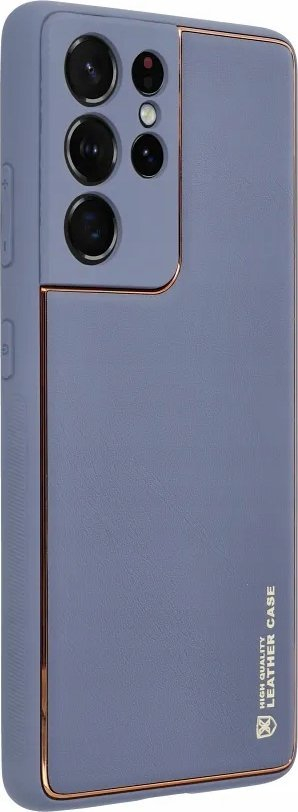 Kapak telefoni Tok Leather Case Samsung Galaxy A25 5G, eko lëkurë, kornizë plastike, blu