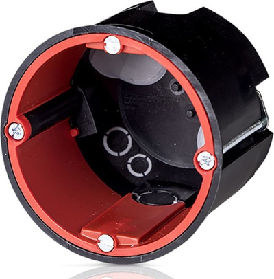 Kuti elektrike SIMET 86163007, membranë akustike hermetike, thellësi 62mm, e zezë