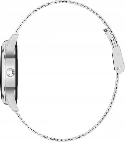 ORO-MED Smartwatch ORO-SMART Crystal, Silver, Metal Band, 1.59 cm Band Width