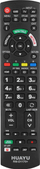 Telekomandë TV Huayu RM D1170+, universale PANASONIC, me bateri AAA, e zezë