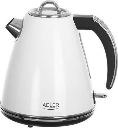 Çajnik elektrik Adler AD 1343, 1.5L, 2200W, i bardhë