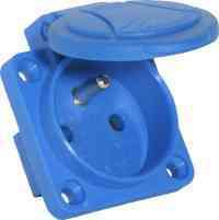 Prizë panel-montuese Elektromet Blue GN-16A, 16A 230V 2P+E, IP54, blu