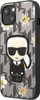 Kapak telefoni Karl Lagerfeld Flower Ikonik Karl, për iPhone 13 6.1", TPU, gri