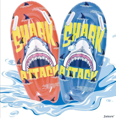 Надуена даска за пливање Bestway Shark, 100x50 cm, ПВЦ, шарена