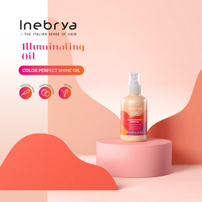 Vaj për flokë të ngjyrosura Inebrya Color Perfect Shine Oil, 150 ml