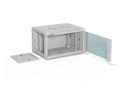 Kabinet rrjeti Alantec 19 Shelf 6U, 600x450mm, rack 19", gri