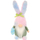 Figurinë për zbukurim Saska Gift and Decor Gnome Bunny, 27 cm, për Pashkë, rozë blu