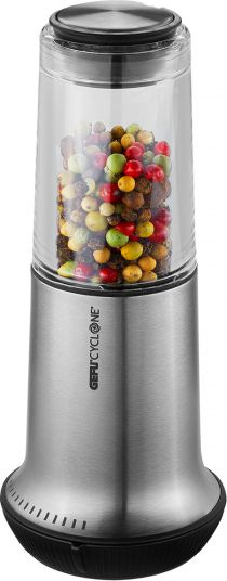 Mulli për erëza Gefu X-PLOSION L, çelik inox, rregullim 16 nivele, gri
