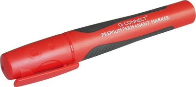 Marker për tabele Q-CONNECT Premium, majë e rrumbullakët 2-3mm, me kapje gome, i kuq