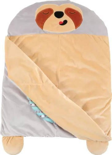 Lodër pelushi për qen Zolux Chiquitos Sloth Blanket, material i ricikluar, përtypje dhe batanije, shumëngjyrëshe