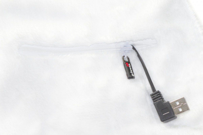 Shall i ngrohtë Glovii GA1W, me ngrohje USB, universal, i bardhë