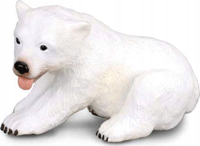 Фигурина животно Collecta младенче поларна мечка, седи, бела
