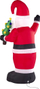 Dekor fryrëse Krishtlindjesh IVALO Santa Claus 225cm, me LED, e kuqe