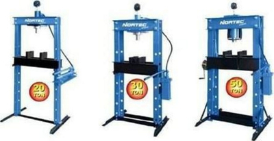 Presa hidraulike Nortec NORTL PR020, 20T, me manometër, e kuqe