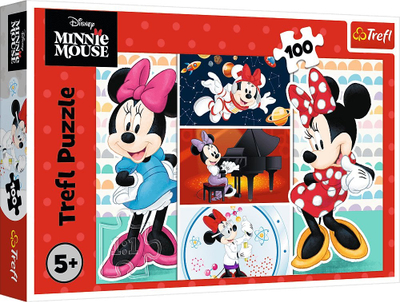 Puzzle Trefl Amusing Minnie, 100 copa, shumëngjyrësh