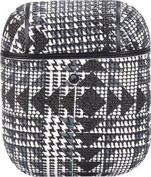 Kuti mbrojtëse TerraTec AirBox Fabric Grain 3 për AirPods, karikim pa tel, bardh e zi