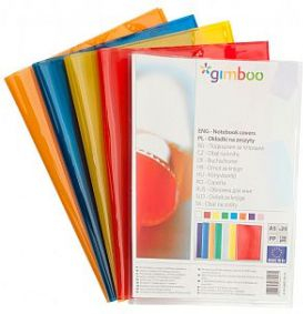 Mbështjellës fletoreje Gimboo A5, plastikë kristal 150 mikron, paketim 25 copë, jeshile
