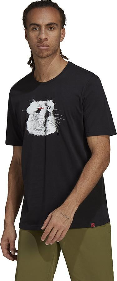 Bluzë burra adidas 5.10 Glory Tee M H46050, pambuk poliester, me mëngë të shkurtra, e zezë