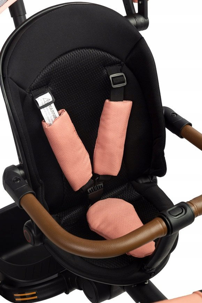 Tricikel i palosshëm Saber Toyz, me timon prindi, tendë dhe shportë, gri