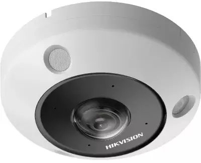 Kamerë IP Hikvision DS-2CD63C5G1-IVS Fisheye, 12MP, DeepinView, e bardhë