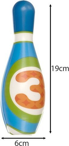 Set bowlingu prej shkumë Kruzzel 24900, 6 birila, top shkumë, shumëngjyrësh