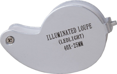 Lupe xhepi Levenhuk Zeno Gem M5, 40x, me LED, e zezë