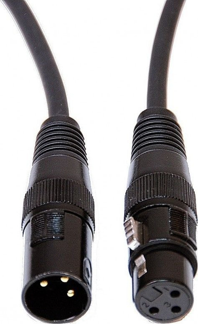 Кабел DMX CABLE4me, 2m, XLR 3 пин, црн
