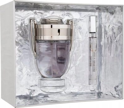 Set parfumi Paco Rabanne Invictus, EDT 100ml, spray travel 10ml, për burra